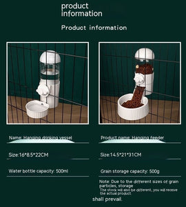 Dogs And Cats Hanging Automatic Feeding Water Device
