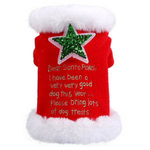 Christmas dog autumn and winter clothes