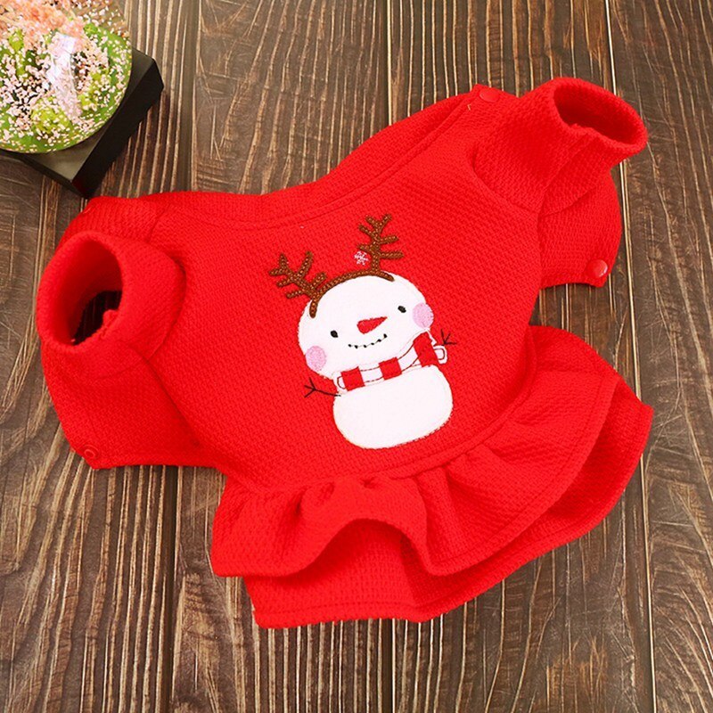 Christmas dog autumn and winter clothes