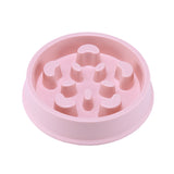 Petal-shaped Plastic Pet Slow Feeding Bowl