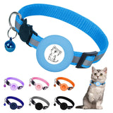 Apple Airtag Tracker Protective Cover Anti-missing Pet Positioning Collar Cat Reflective Bell Collar