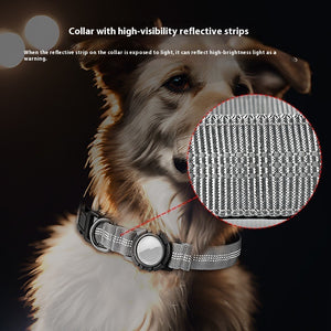 AirTag Dog Collar Reflective Waterproof Transparency Cover